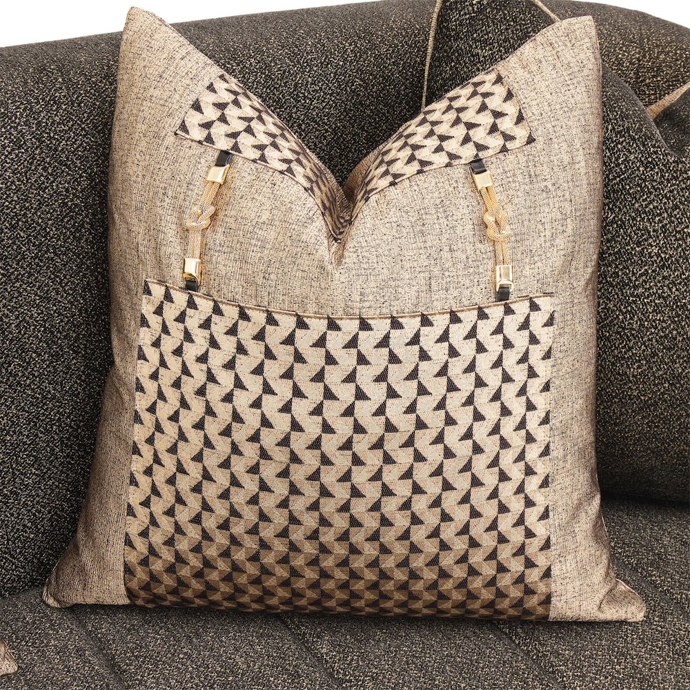 Lisbon Loveseat - Onyx/Gold. Picture 14