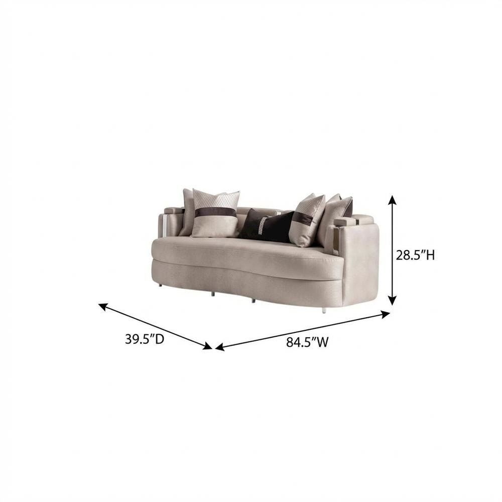 Carmela Sofa - Zinc/Silver. Picture 8