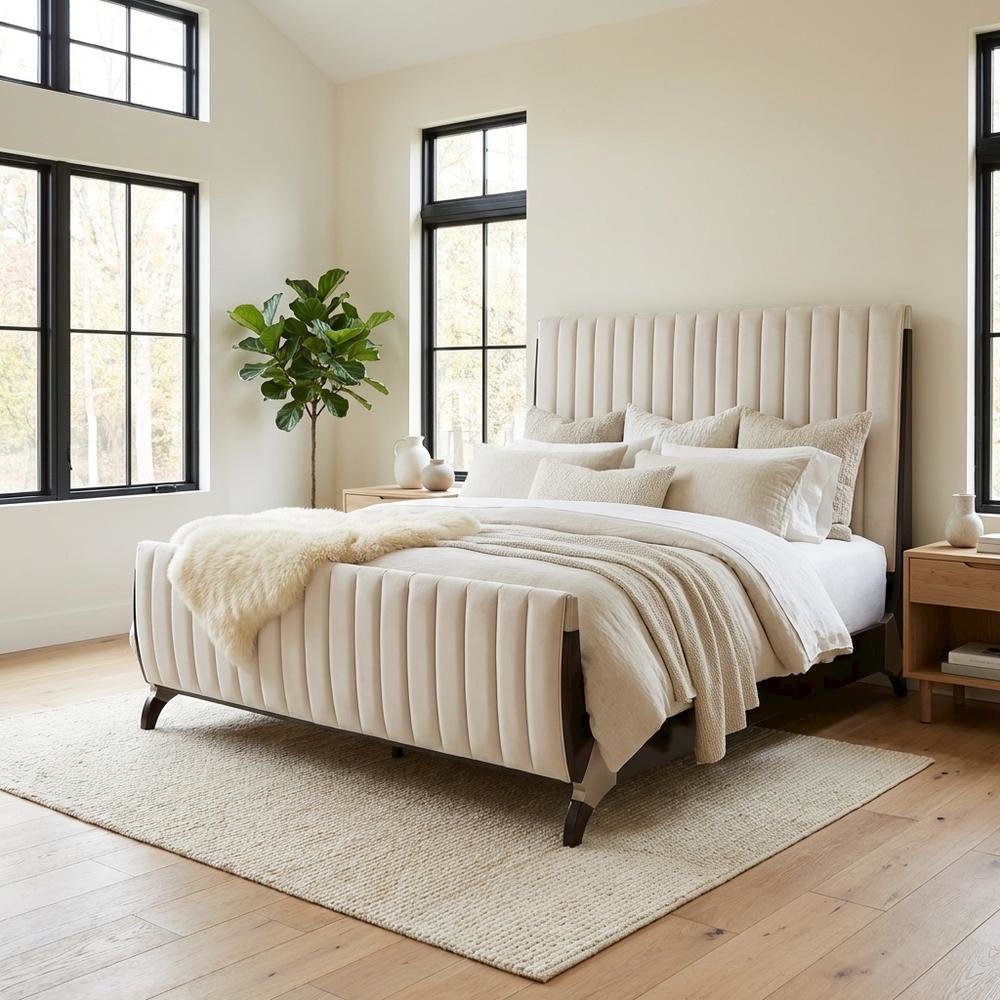 Paris Chic Eastern King Sleigh Bed - Espresso. Picture 7