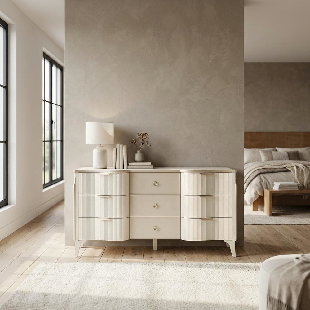 La Marisia Dresser - Creamy Pearl. Picture 8