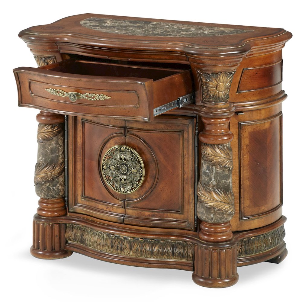 Villa Valencia Bedside Chest - Classic Chestnut. Picture 6