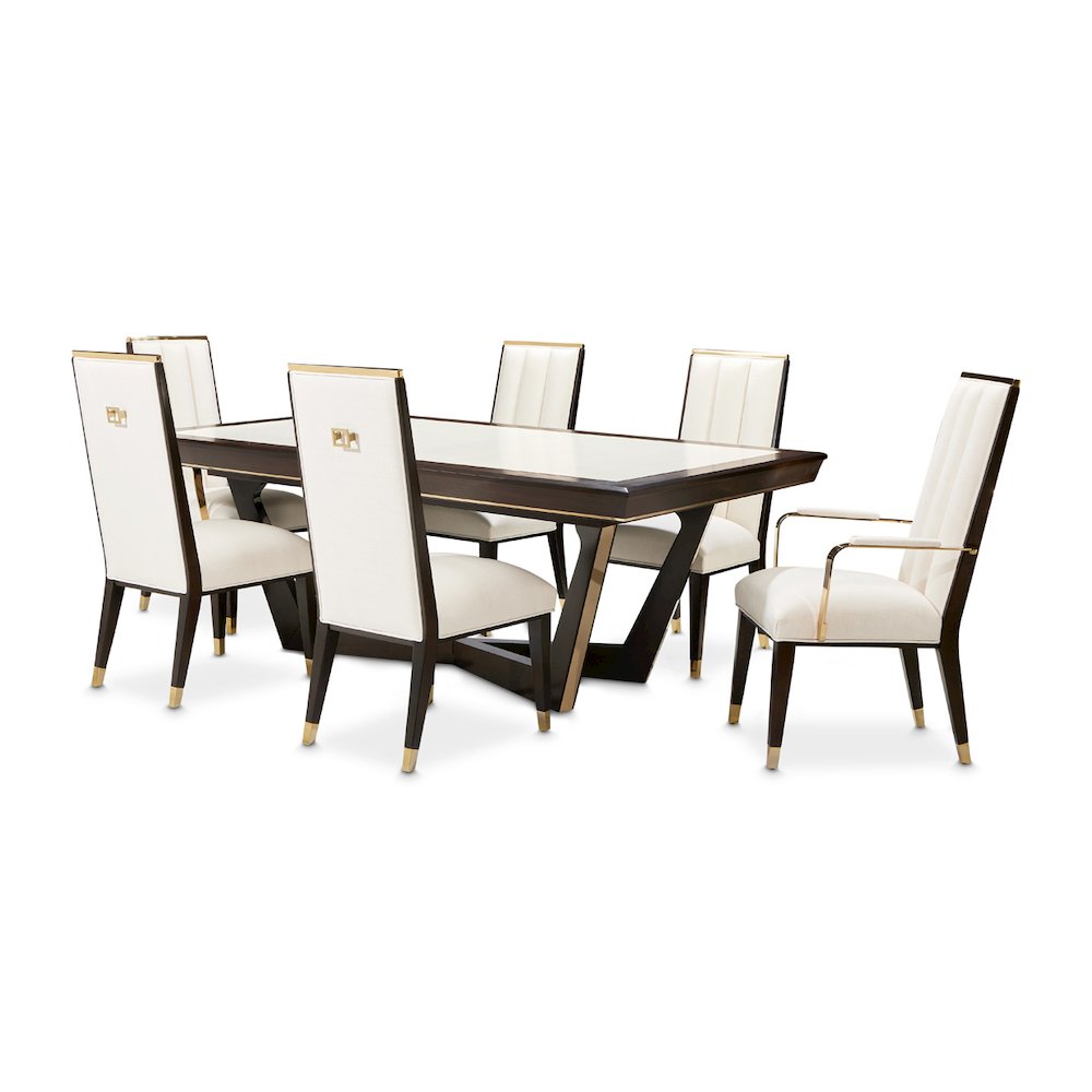 Belmont Place Rectangular Dining Table - Espresso. Picture 8
