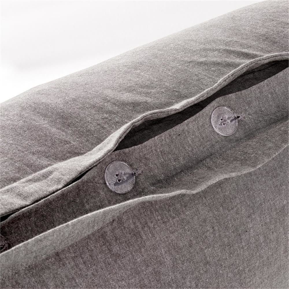 Ultra 7-Piece Queen Duvet Set - Grey. Picture 6