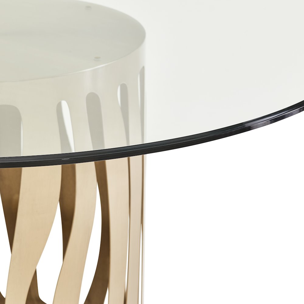 La Rachelle Round Dining Table - Chardonnay. Picture 7