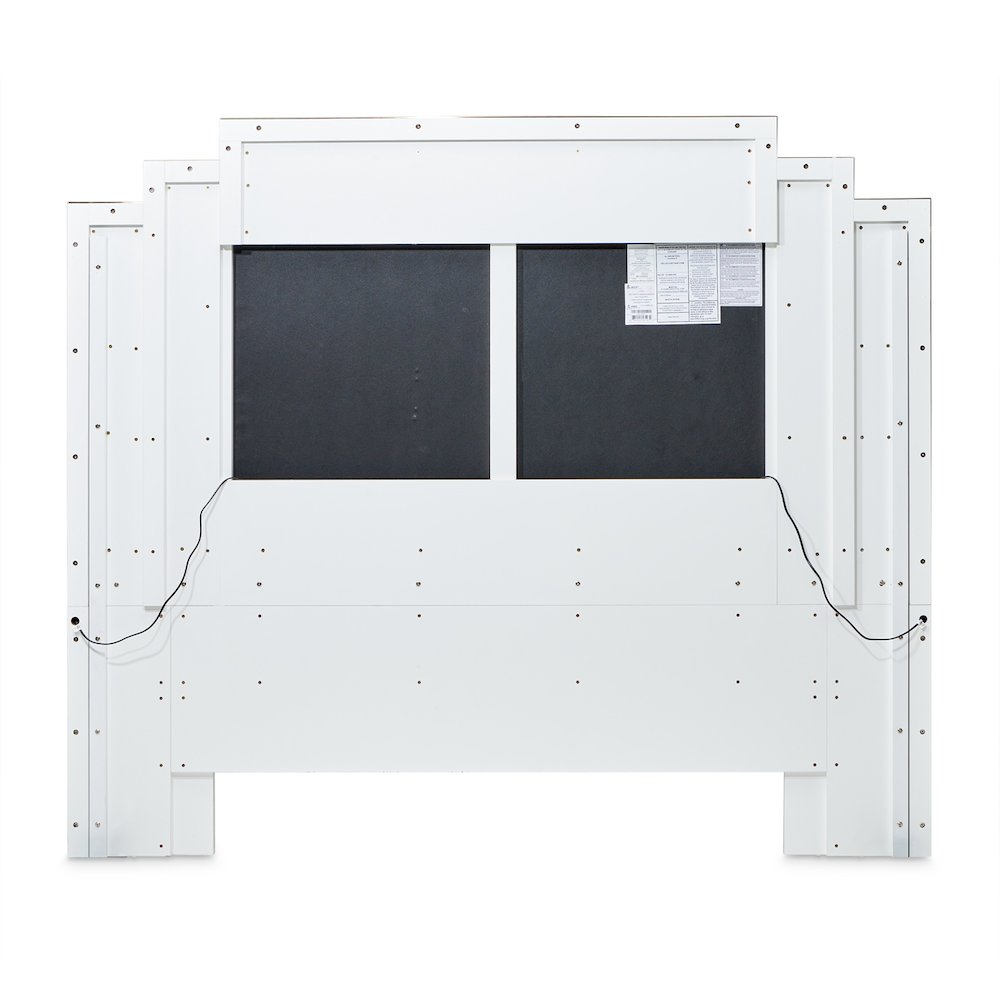 Palm Gate Queen Upholstered Bed - Cloud White. Picture 11