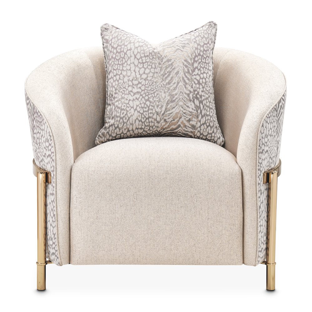 Lisbon Accent Chair - Opal/Gold. Picture 2