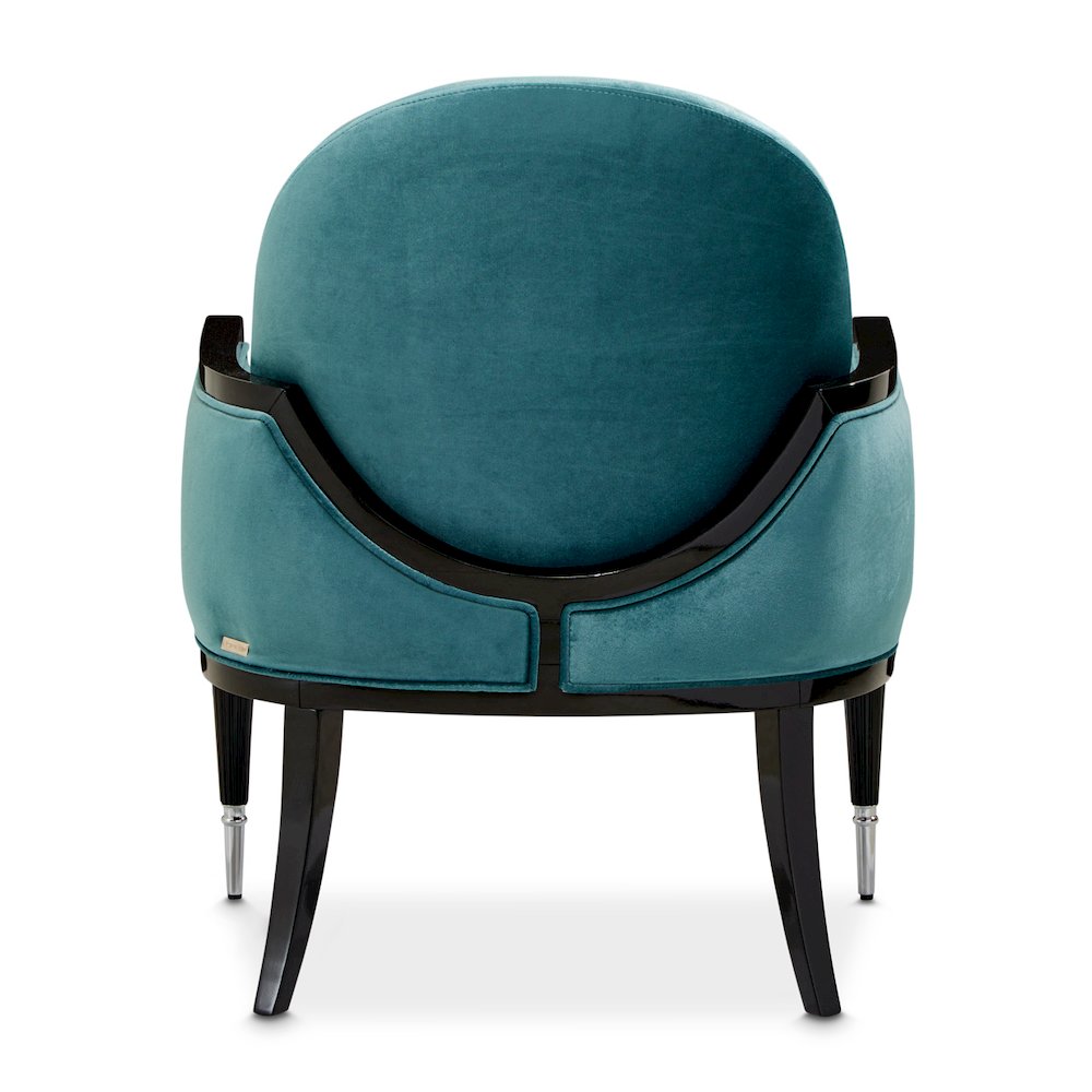 La Francaise Accent Chair - Azure/Black. Picture 6