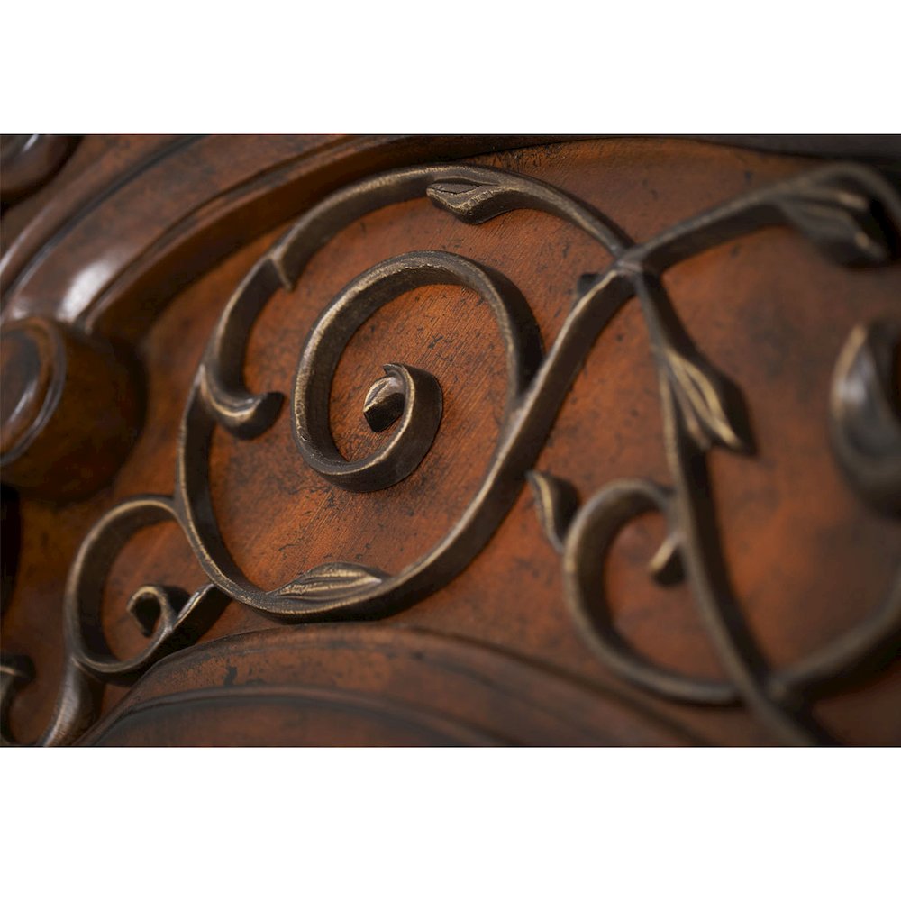 Windsor Court China Cabinet - Vintage Fruitwood. Picture 3