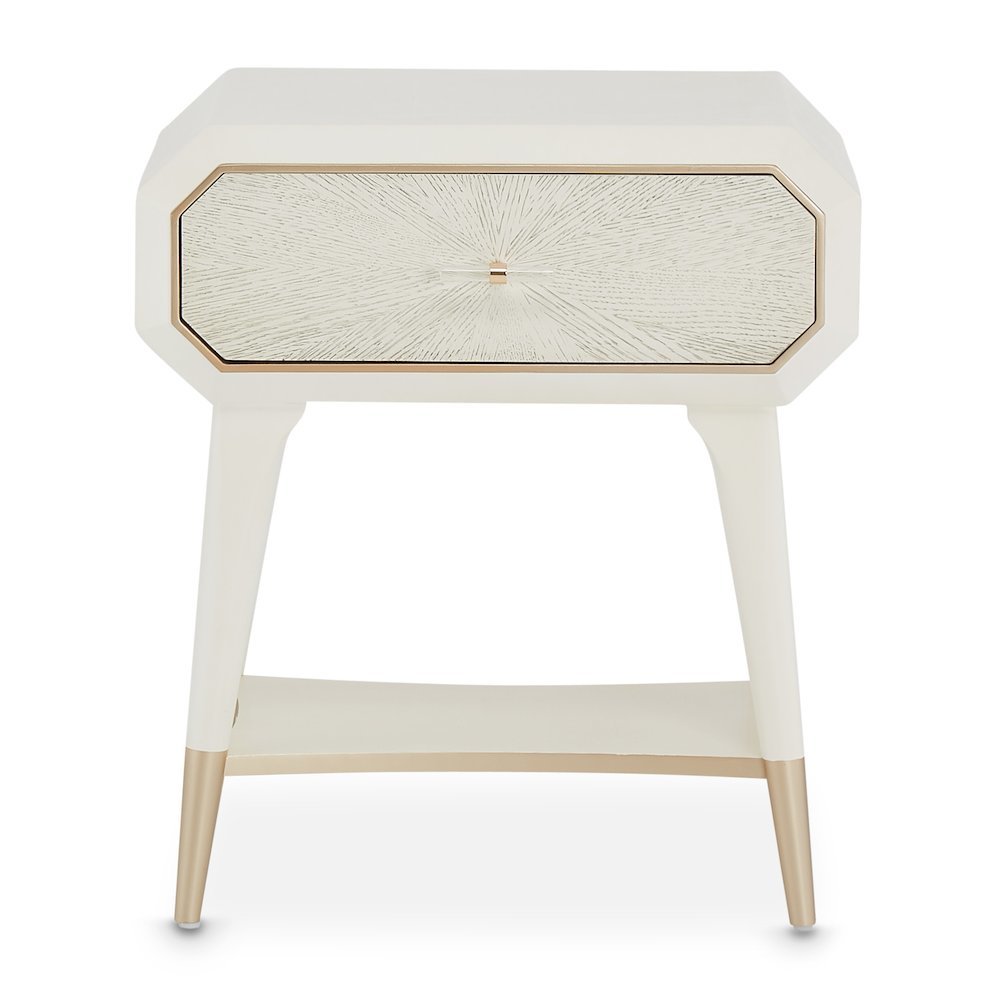 La Rachelle 1-Drawer Nightstand - Champagne. Picture 3