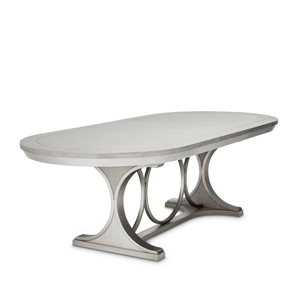 Eclipse Oval Dining Table - Moonlight Gray. Picture 2