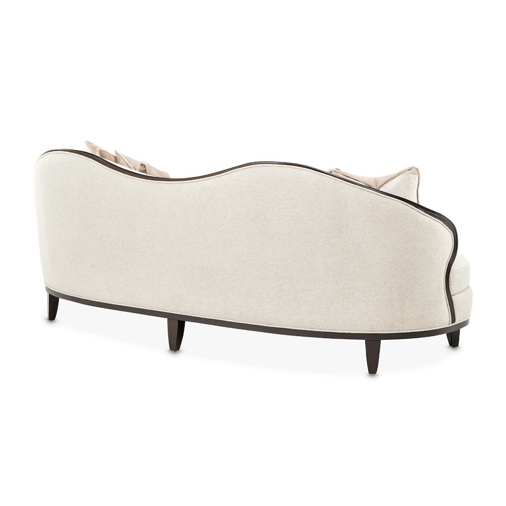 Camellia Field Chenille Sofa - Linen/Warm Pecan. Picture 3