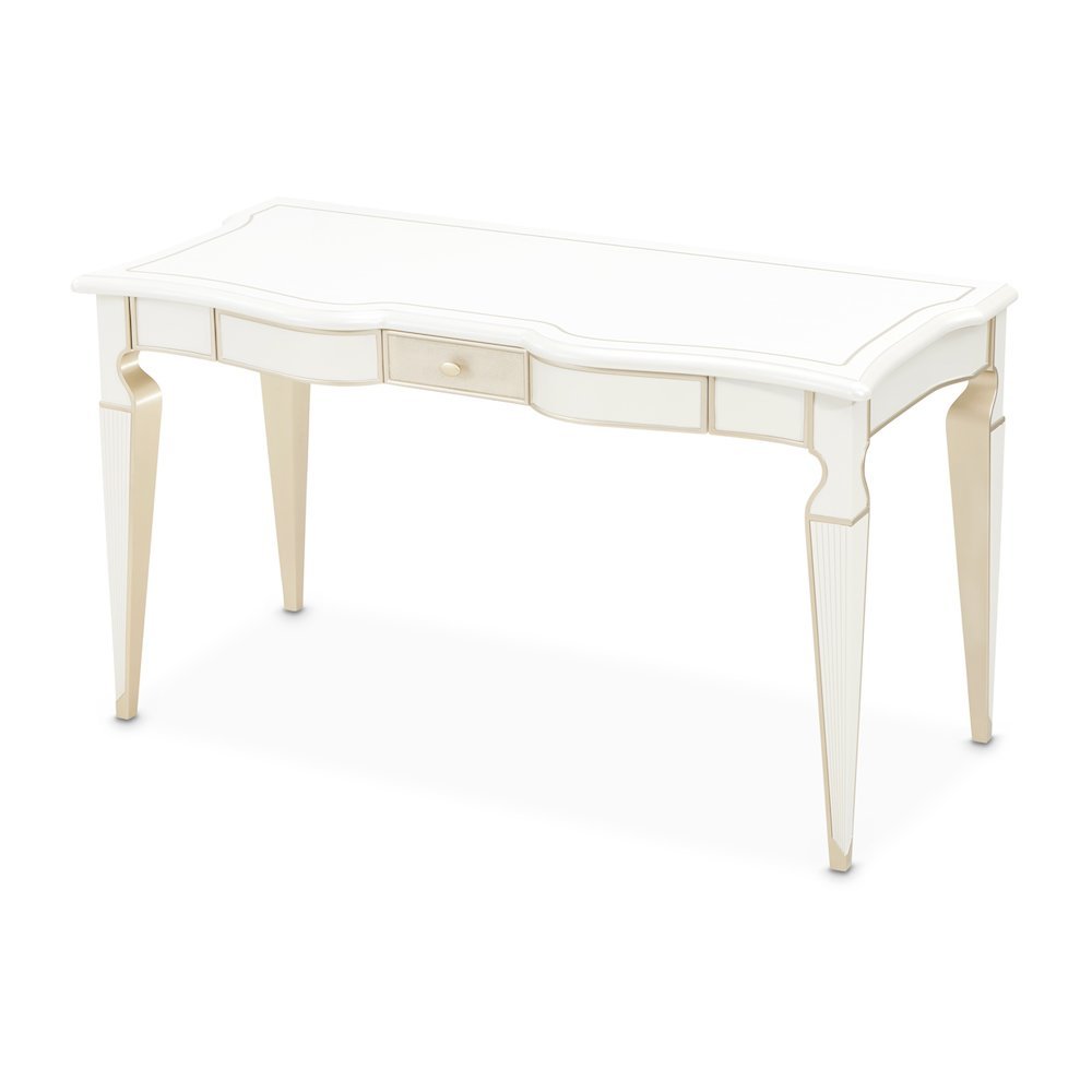 La Marisia Vanity Desk - Creamy Pearl. Picture 1