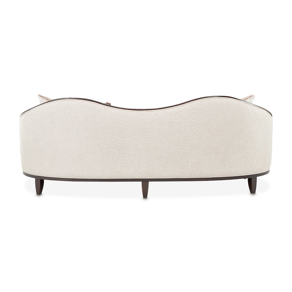 Camellia Field Chenille Sofa - Linen/Warm Pecan. Picture 5