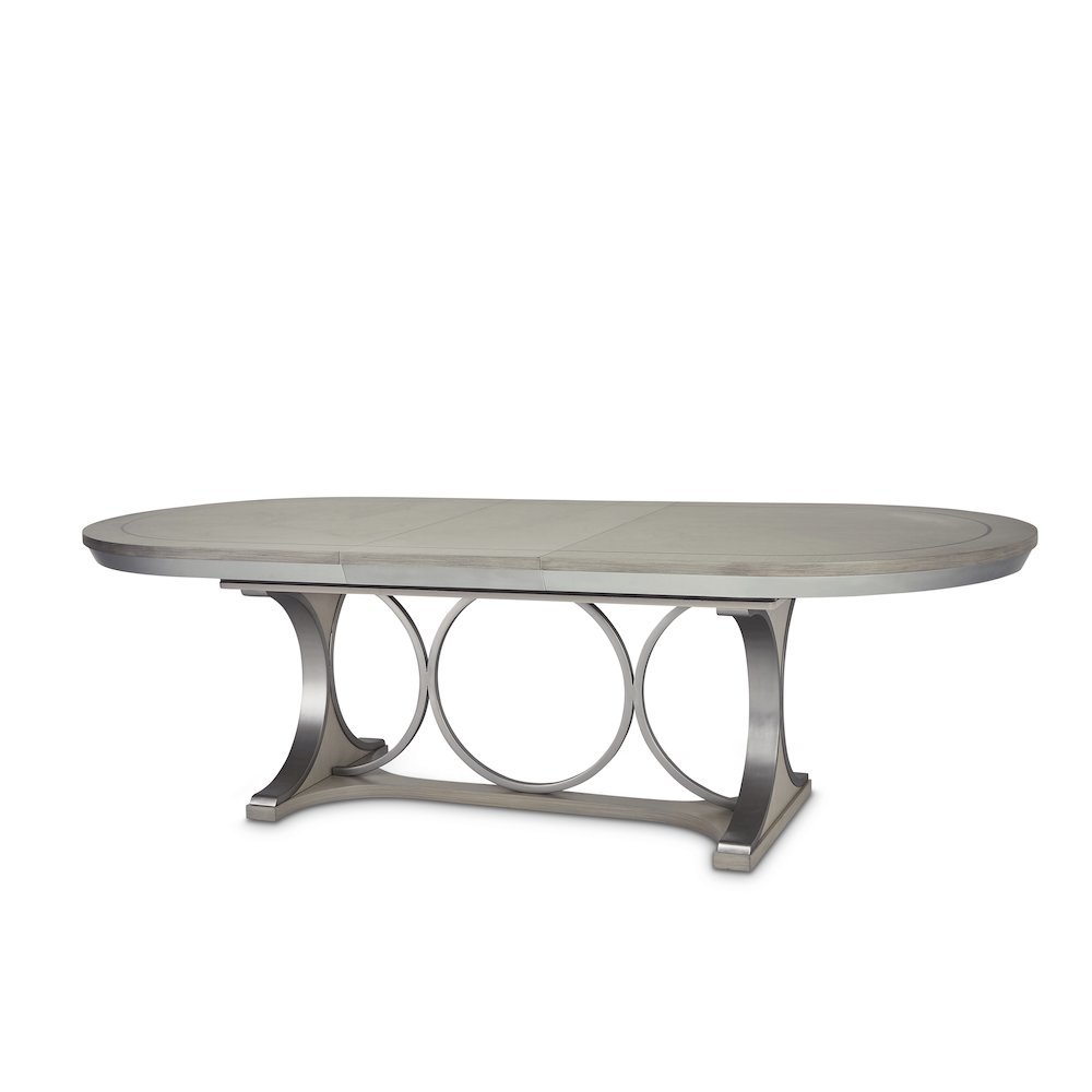 Eclipse Oval Dining Table - Moonlight Gray. Picture 1