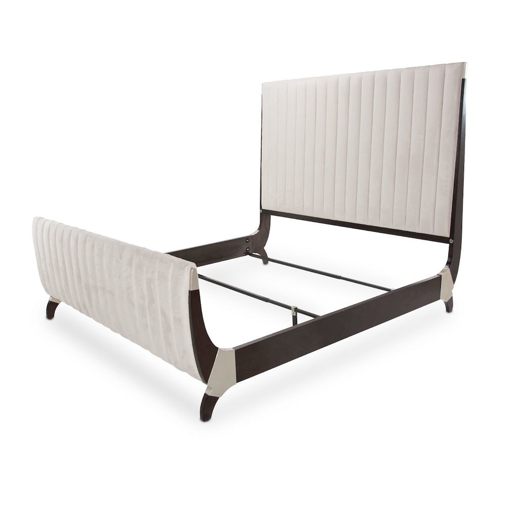 Paris Chic Eastern King Sleigh Bed - Espresso. Picture 5