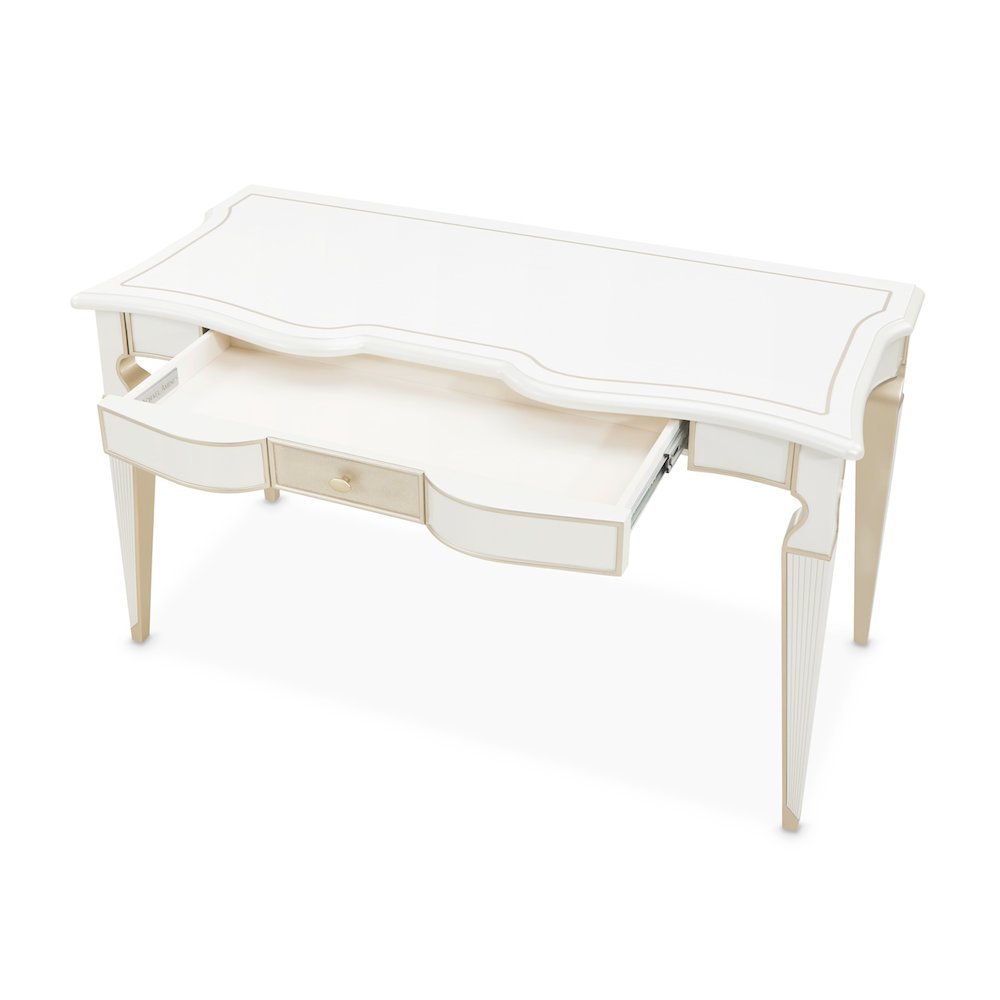 La Marisia Vanity Desk - Creamy Pearl. Picture 4