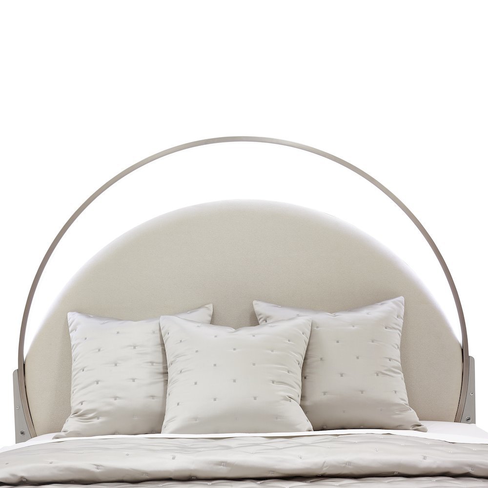 Eclipse Cal King Upholstered Bed with LED Lights - Moonlight. Picture 5