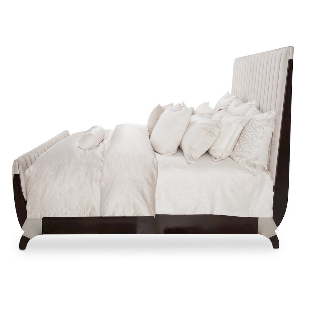 Paris Chic Eastern King Sleigh Bed - Espresso. Picture 2