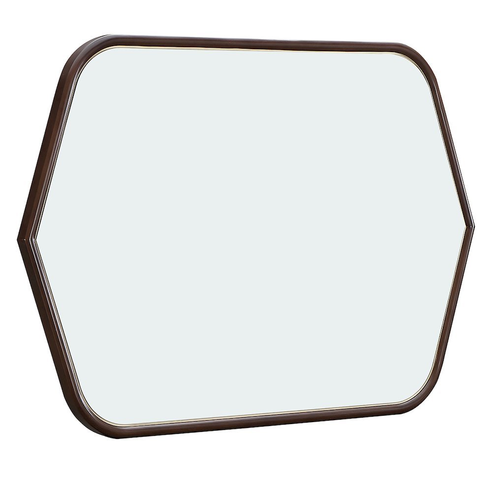 Houston Wall Mirror - Walnut. Picture 4