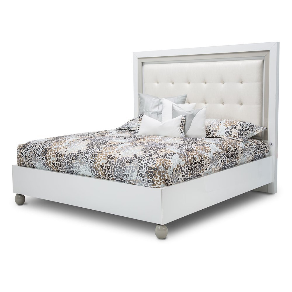 Sky Tower Queen Bed - Cloud White. Picture 1
