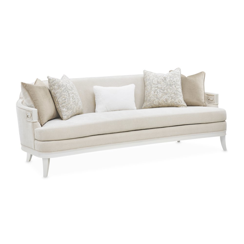 La Marisia Chenille Sofa - Tranquil/Creamy Pearl. Picture 2