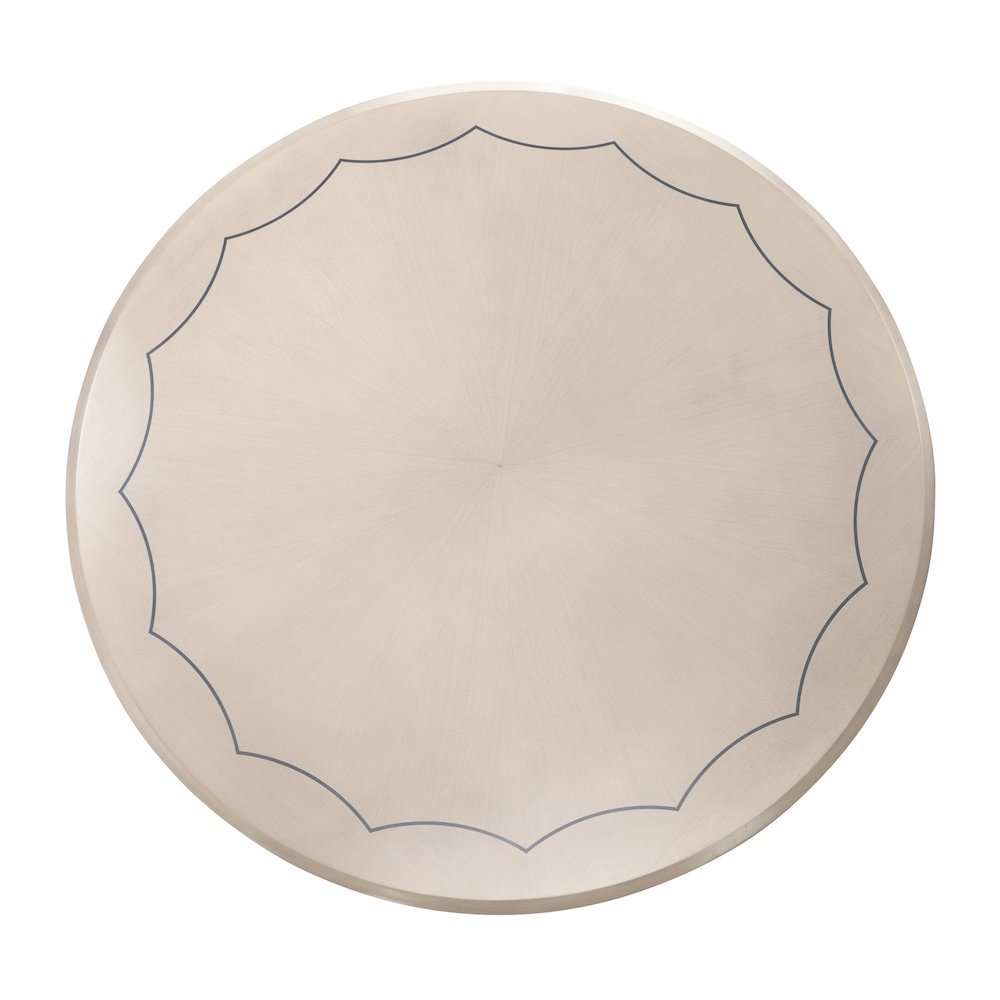 Fantosini Round Dining Table - Silver. Picture 1