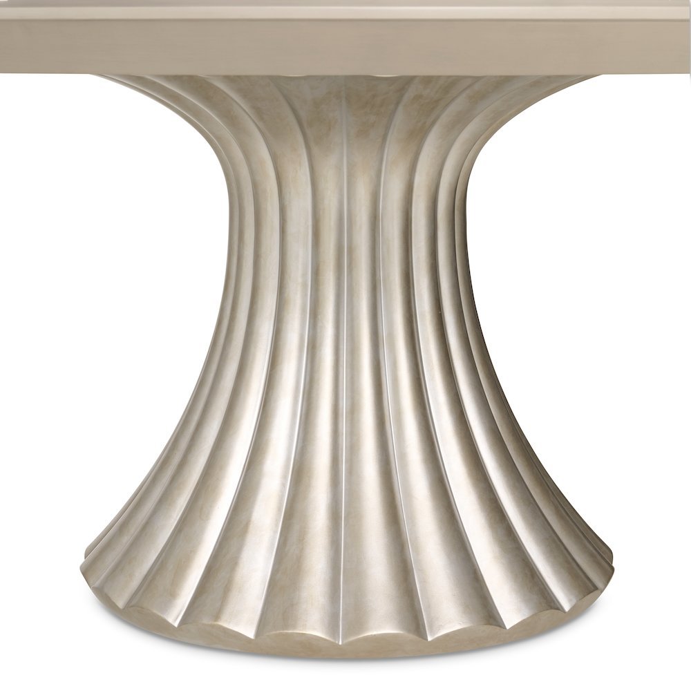 Fantosini Round Dining Table - Silver. Picture 4