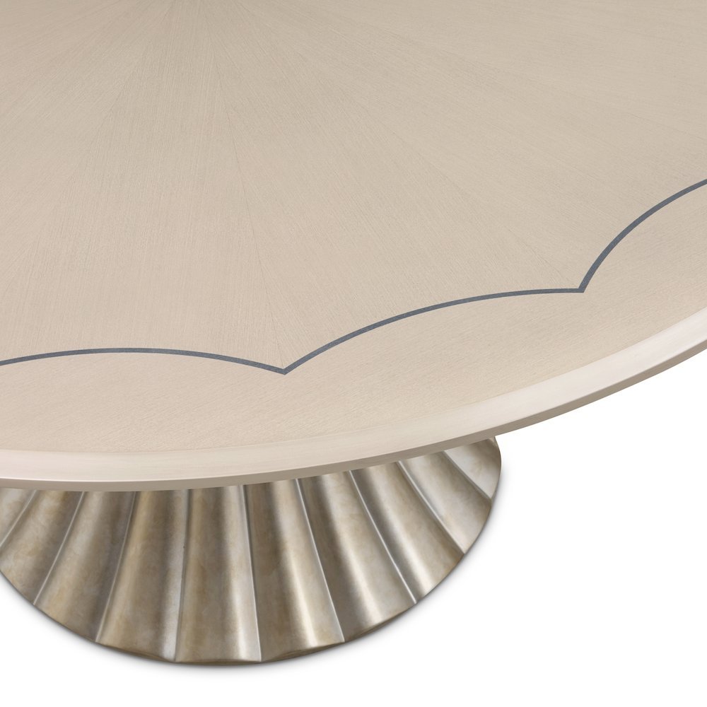 Fantosini Round Dining Table - Silver. Picture 5