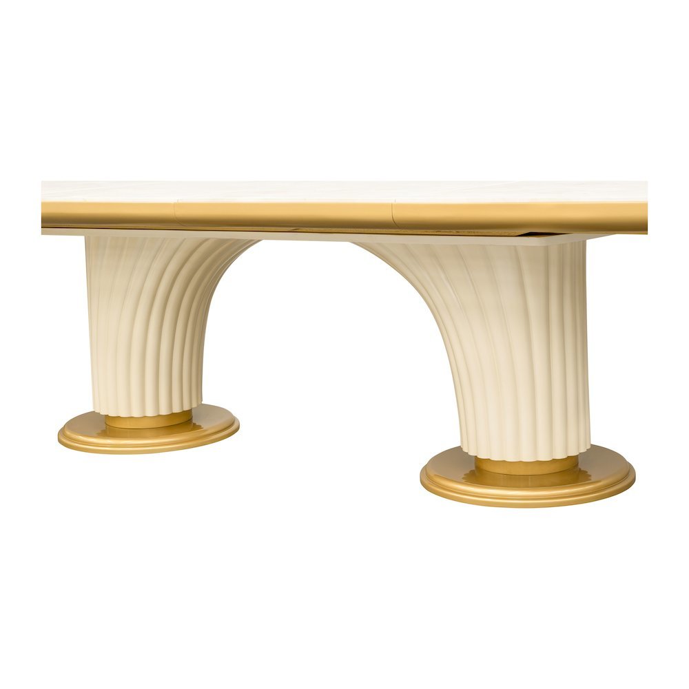 Scotts Square Oval Dining Table - Light Champagne. Picture 6