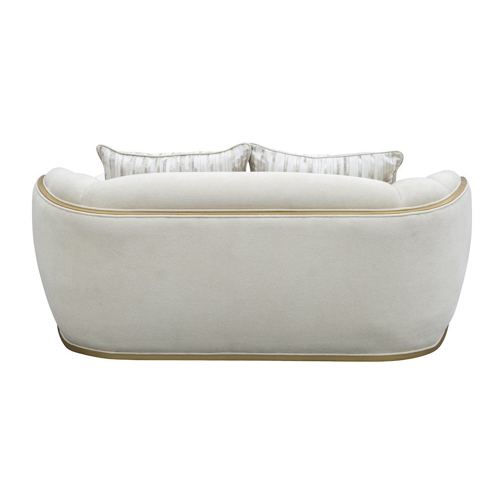Scotts Square Loveseat - Cornsilk/Light Champagne. Picture 8