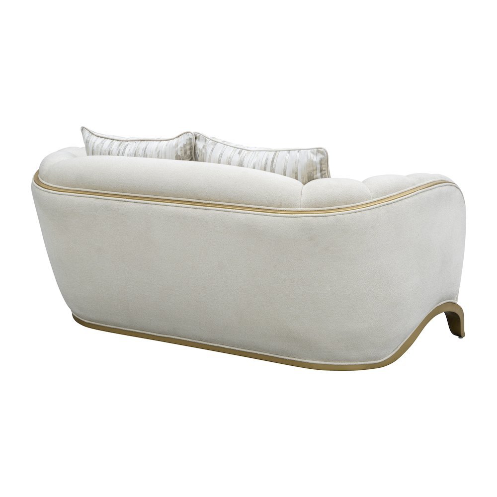 Scotts Square Loveseat - Cornsilk/Light Champagne. Picture 7