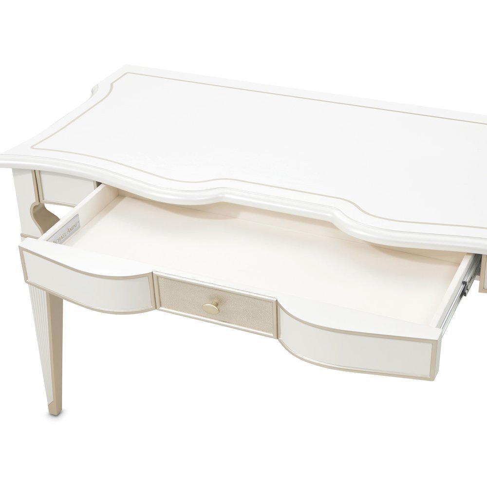 La Marisia Vanity Desk - Creamy Pearl. Picture 6