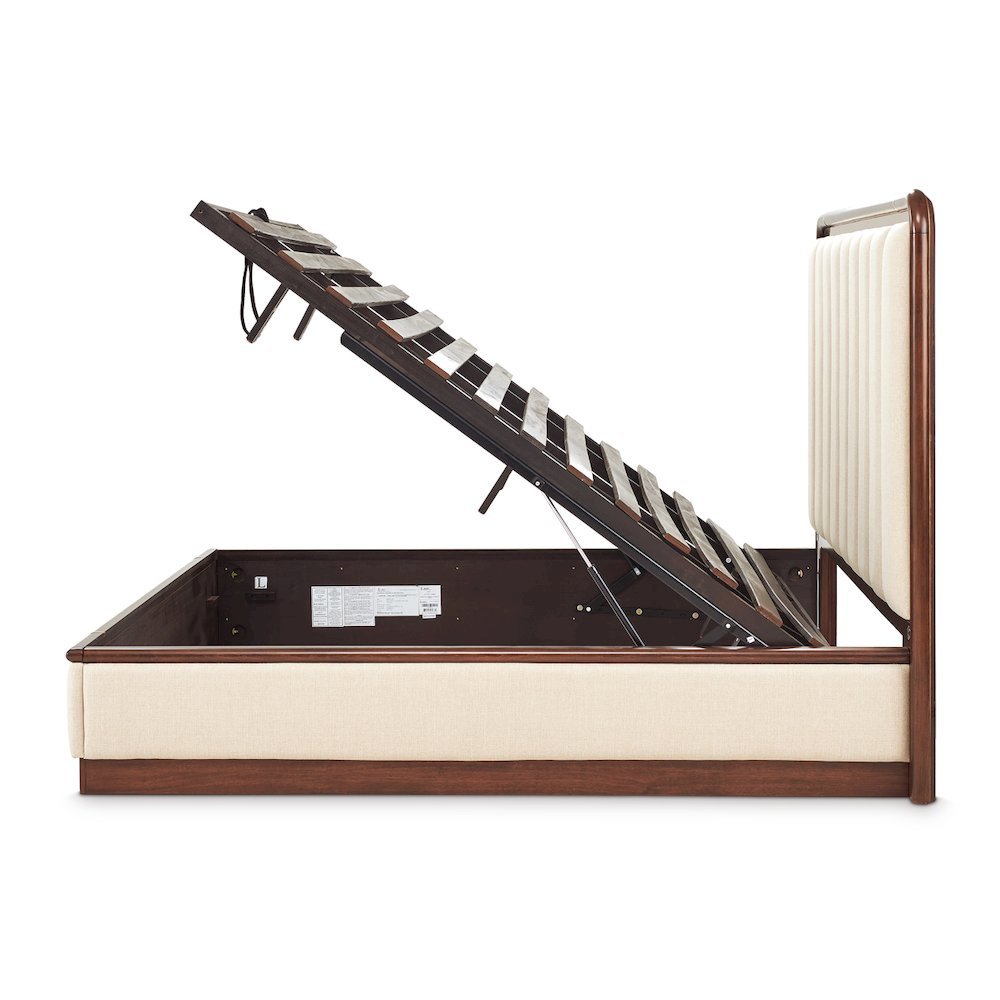 Mason Park King Lift Up Storage Bed - Umber. Picture 4