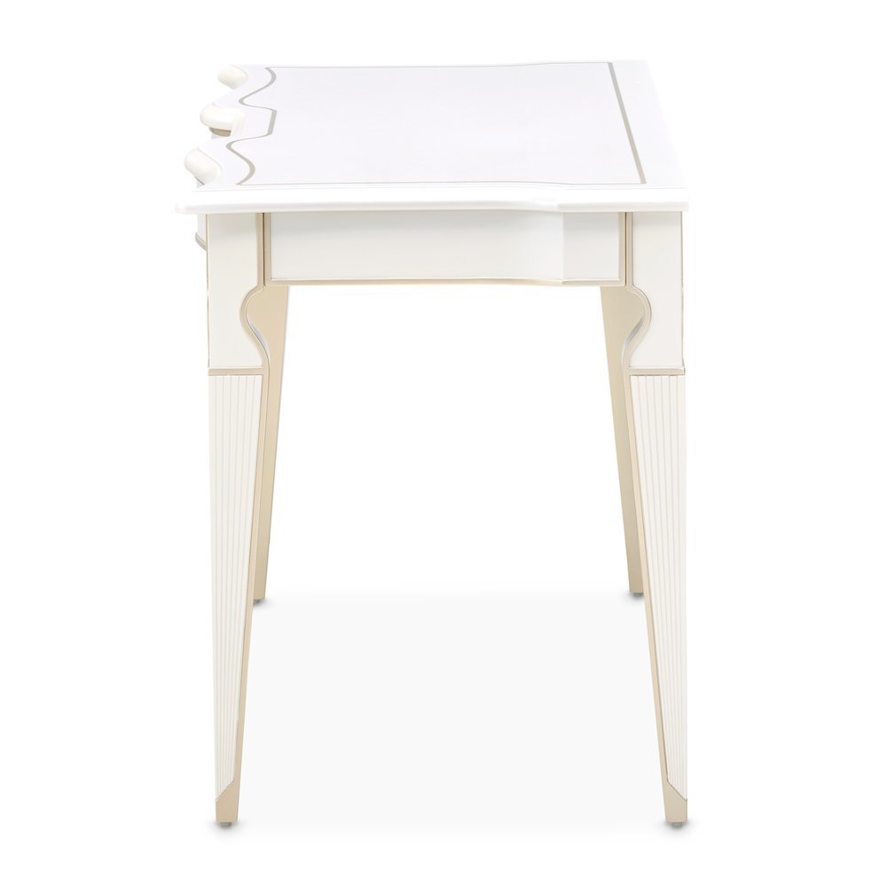 La Marisia Vanity Desk - Creamy Pearl. Picture 5