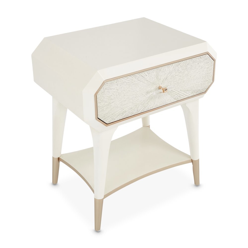 La Rachelle 1-Drawer Nightstand - Champagne. Picture 4
