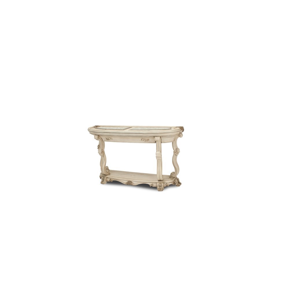 French Country Furniture – Beige Console Table for Entryway or Wall Use. Picture 7