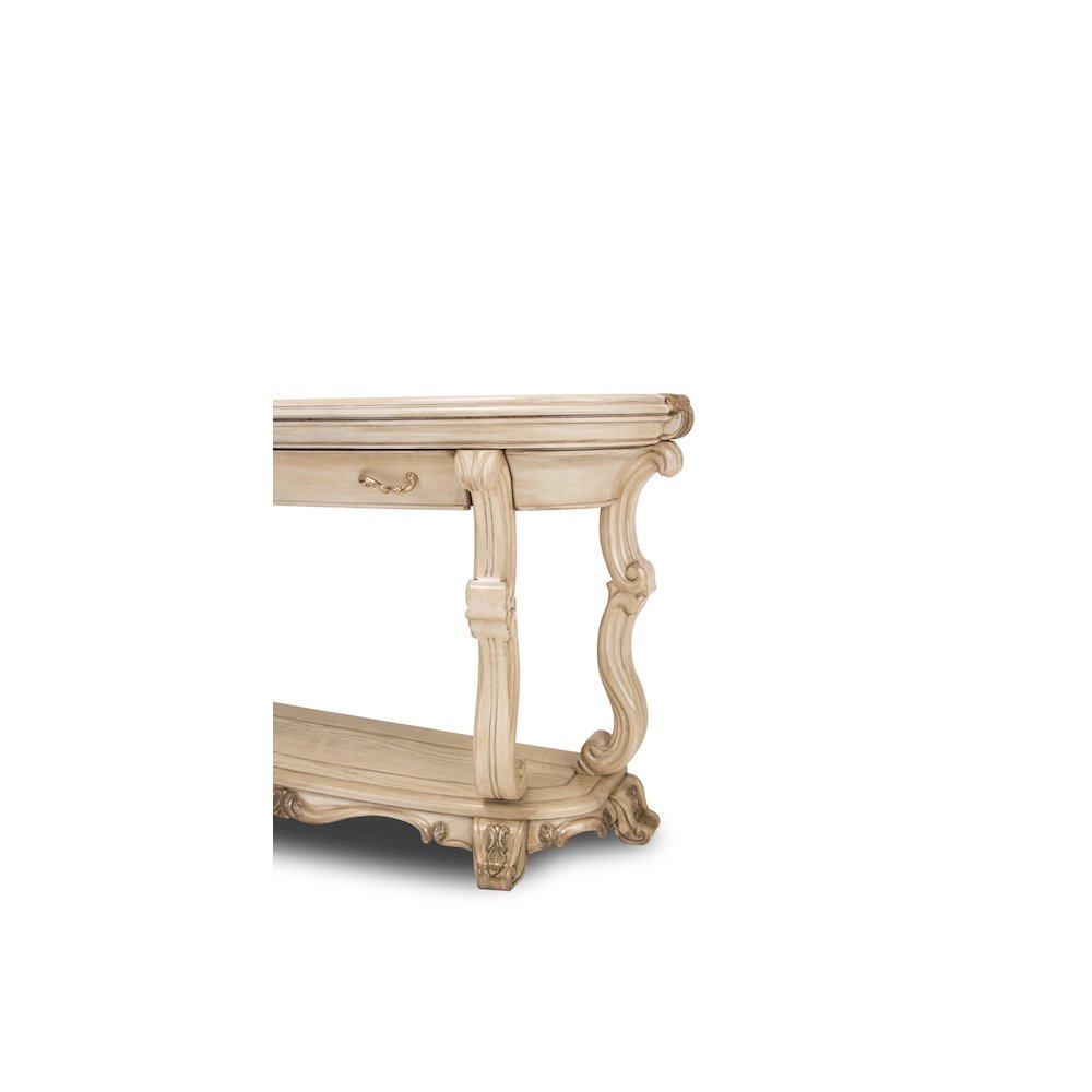 French Country Furniture – Beige Console Table for Entryway or Wall Use. Picture 8