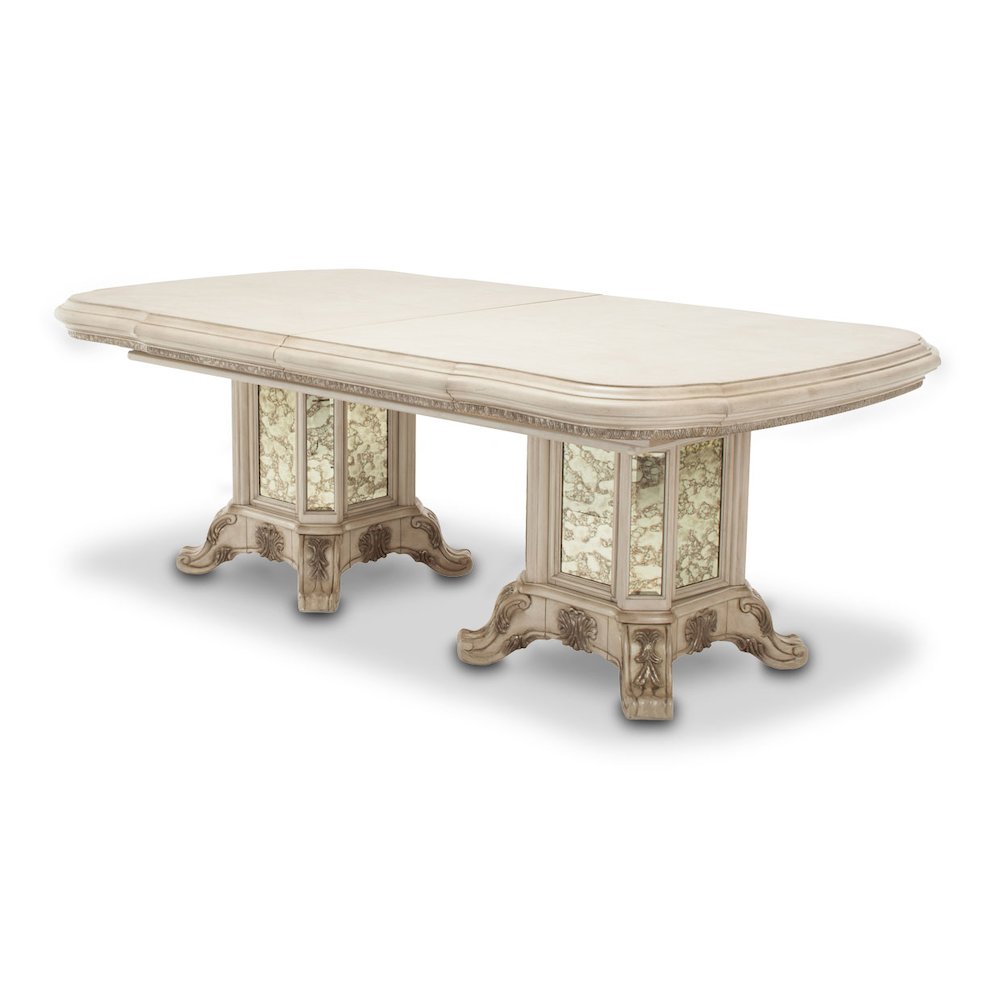 Platine de Royale Rectangular Dining Table - Champagne. Picture 1
