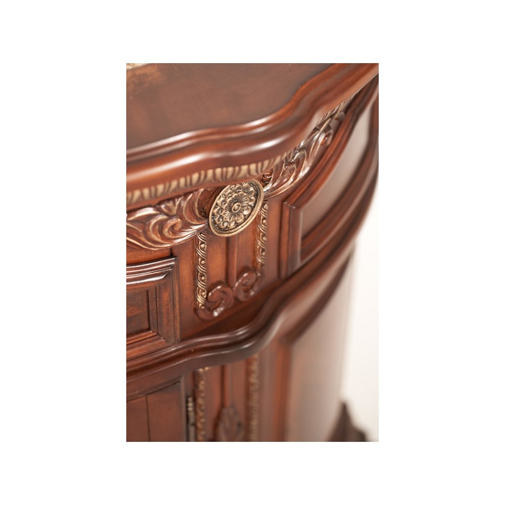 Cortina Bedside Chest - Honey Walnut. Picture 6