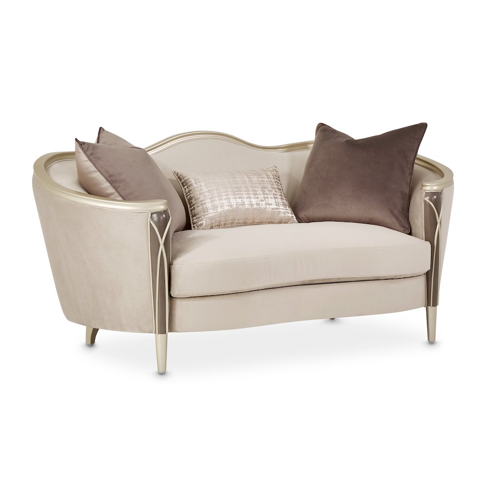 Villa Cherie Loveseat - Porcini/Hazelnut. Picture 3