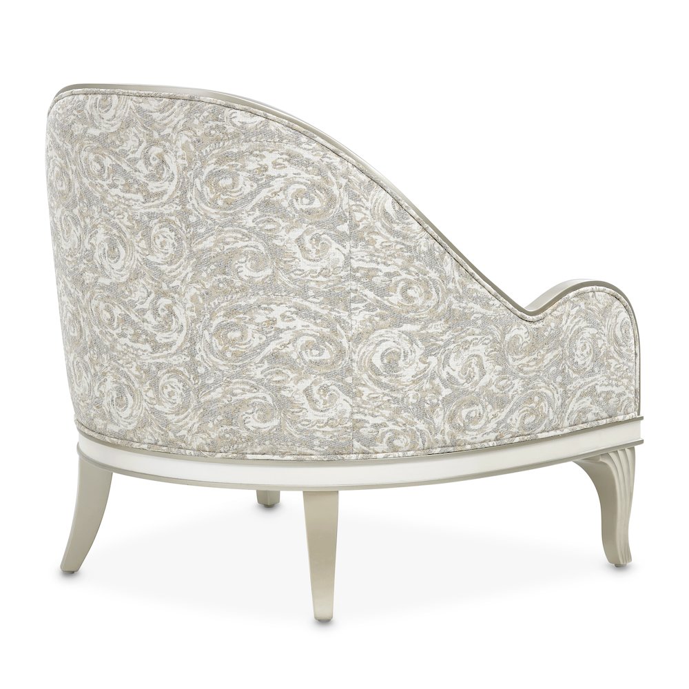 La Marisia Chenille Accent Chair - Tranquil/Light Champagne. Picture 1