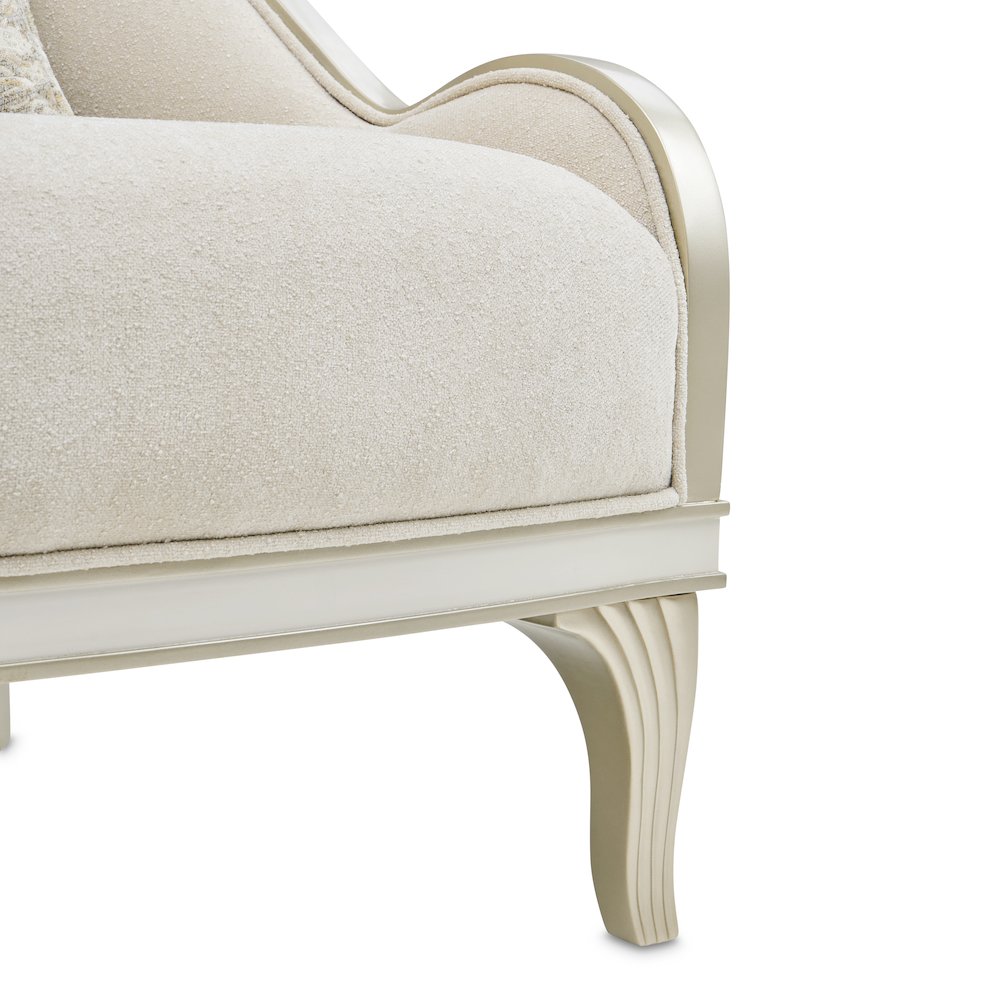 La Marisia Chenille Accent Chair - Tranquil/Light Champagne. Picture 12