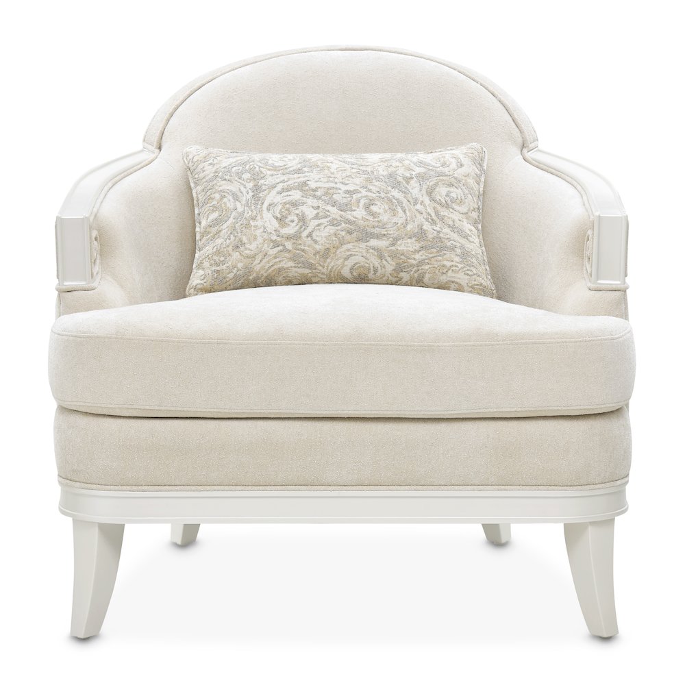 La Marisia Chenille Matching Chair - Tranquil/Creamy Pearl. Picture 1