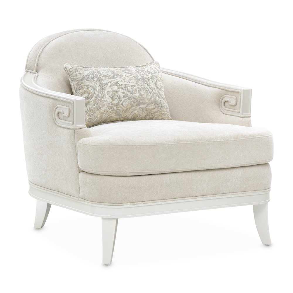 La Marisia Chenille Matching Chair - Tranquil/Creamy Pearl. Picture 2