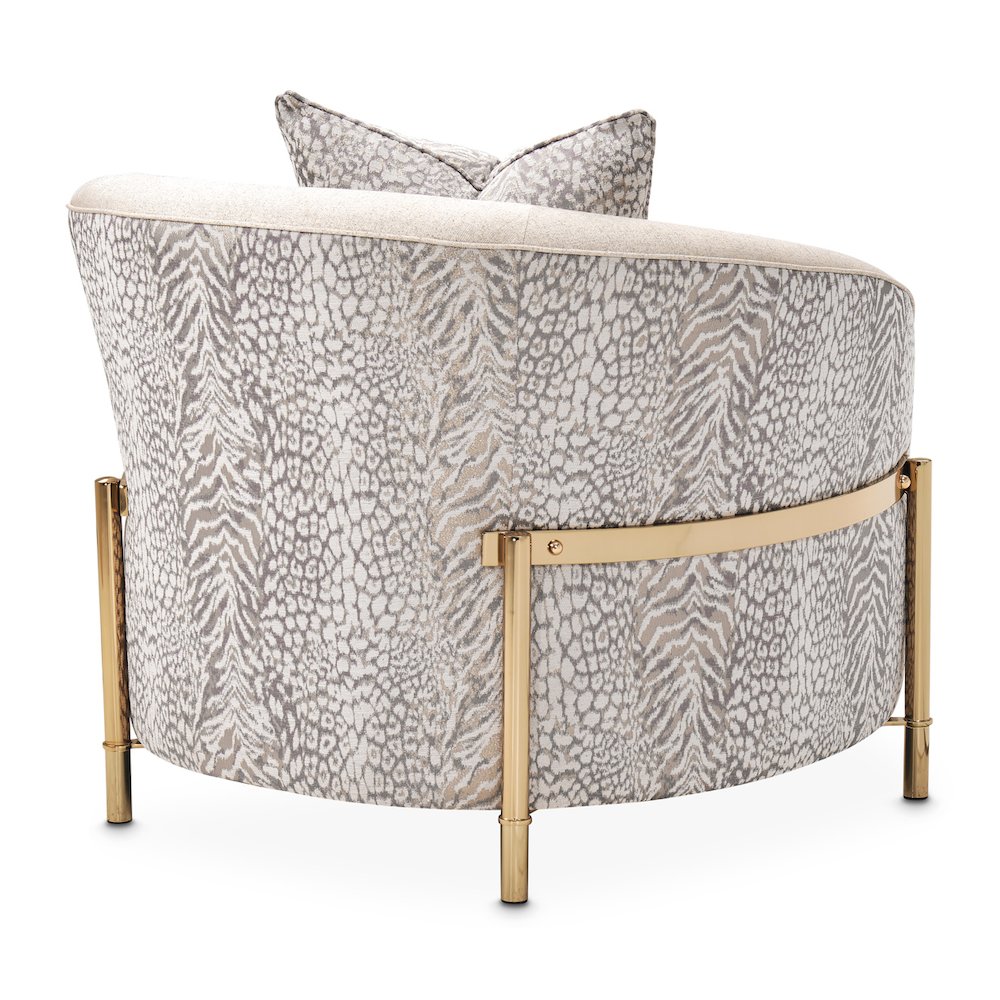 Lisbon Accent Chair - Opal/Gold. Picture 3