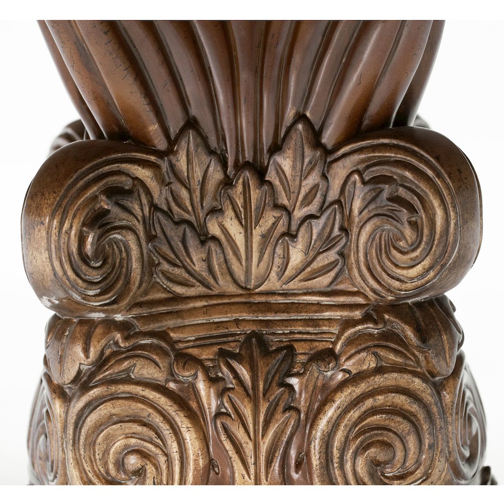 Villa Valencia Round Dining Table - Classic Chestnut. Picture 6