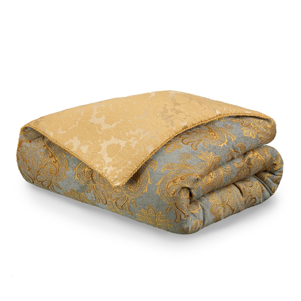 Elizabeth 13-Piece King Comforter Set - Aqua. Picture 1