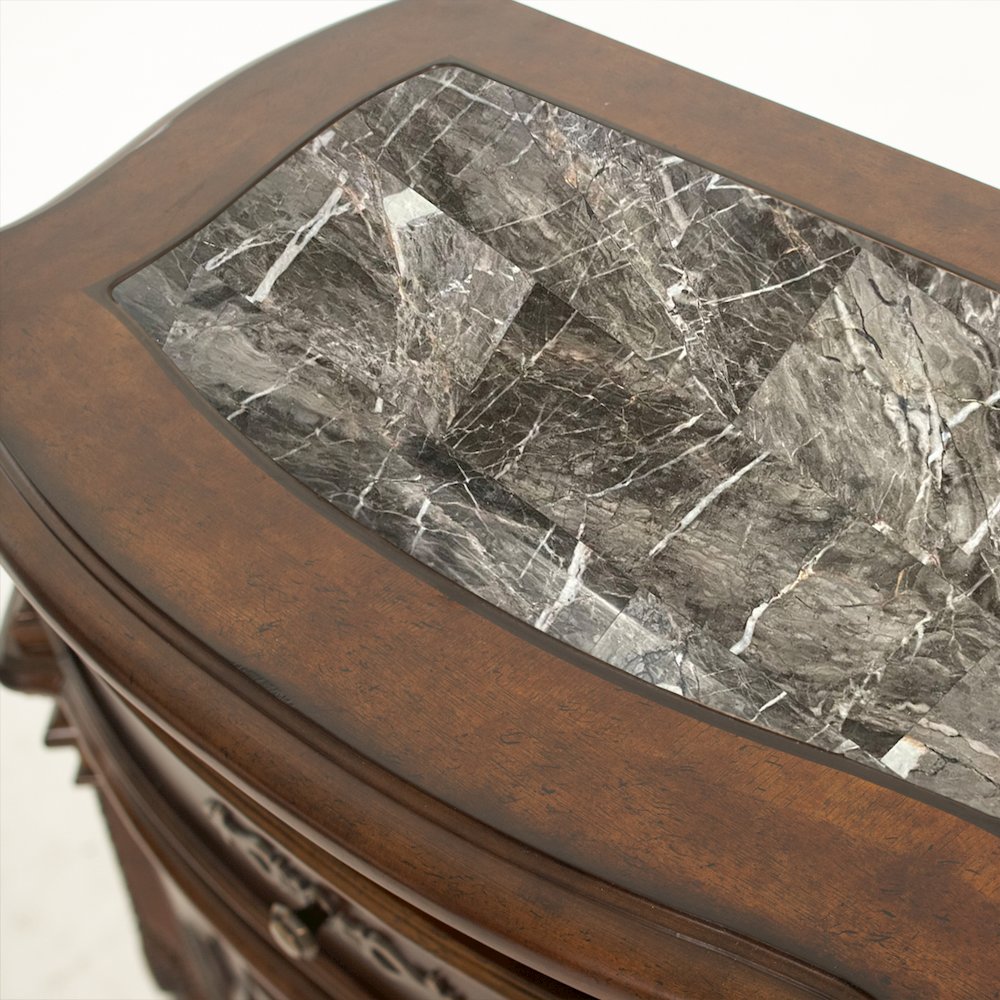 Windsor Court Nightstand - Vintage Fruitwood. Picture 8
