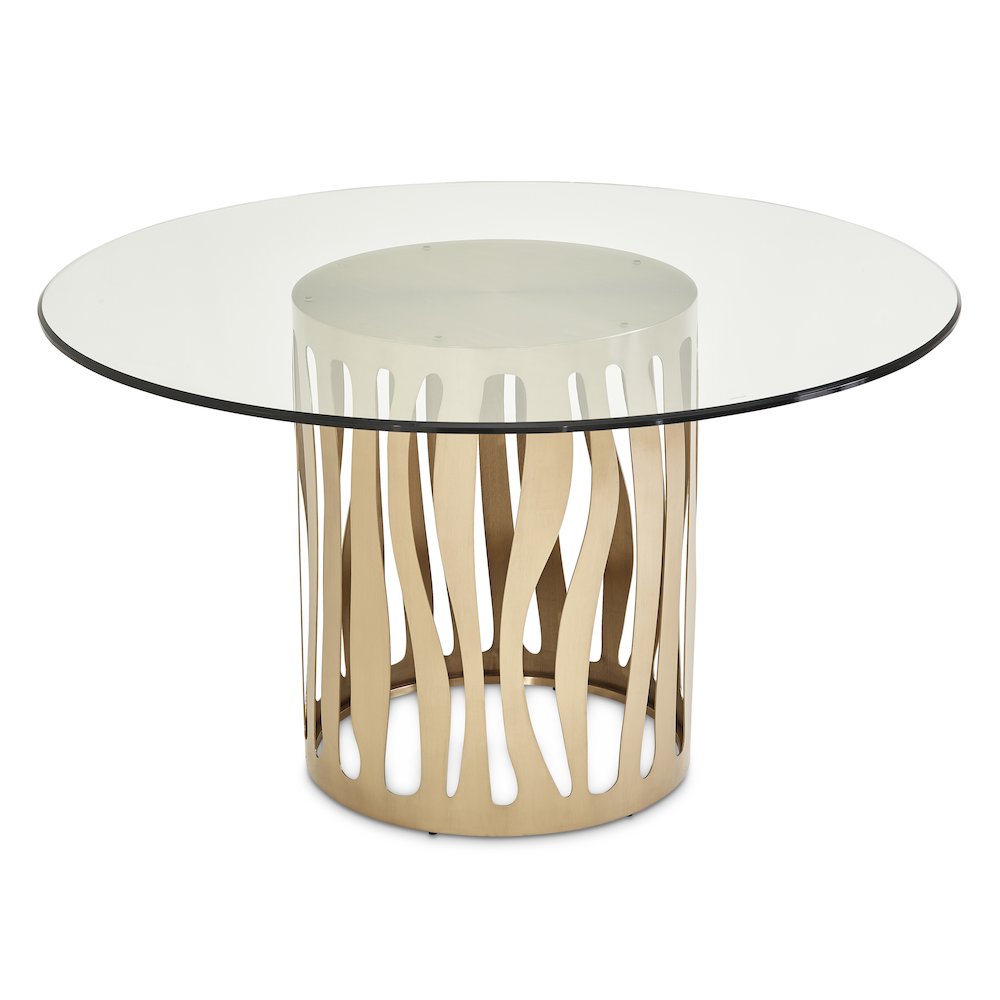 La Rachelle Round Dining Table - Chardonnay. Picture 2