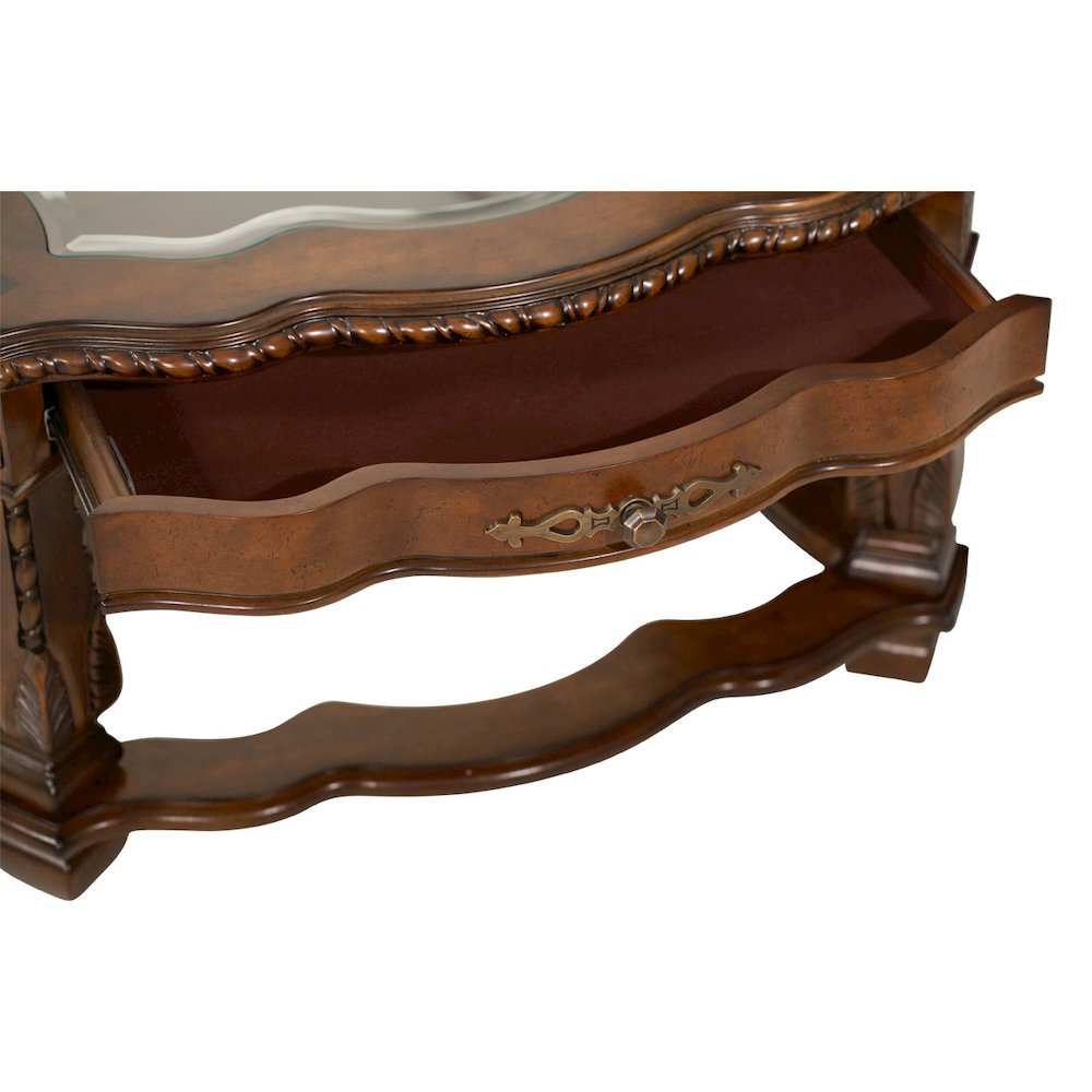 Windsor Court Cocktail Table - Vintage Fruitwood. Picture 3